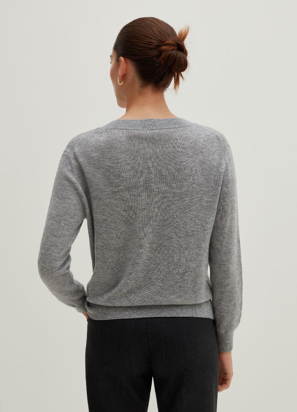 Stefanel Pullover in lana con scollo a V Sconti VIP