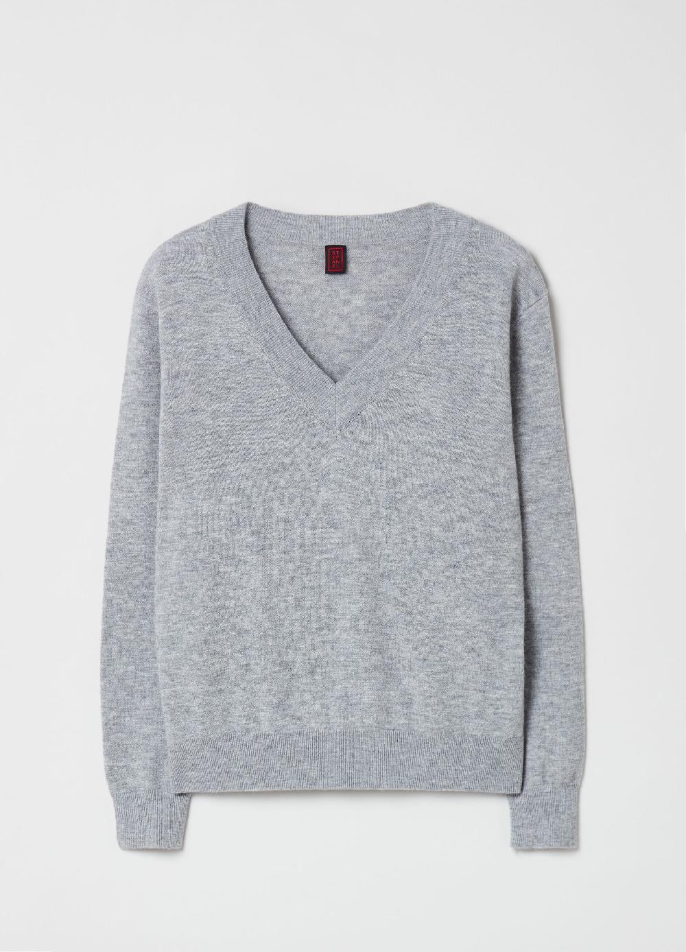 Stefanel Pullover in lana con scollo a V Sconti VIP