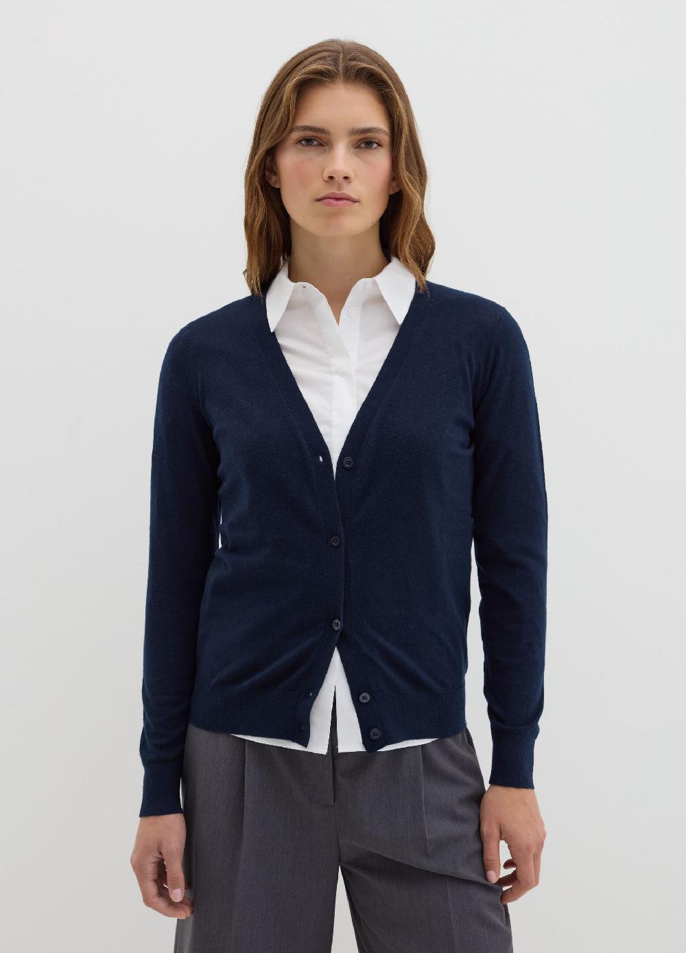 Stefanel Cardigan in lana e seta con scollo a V Ultimo giorno