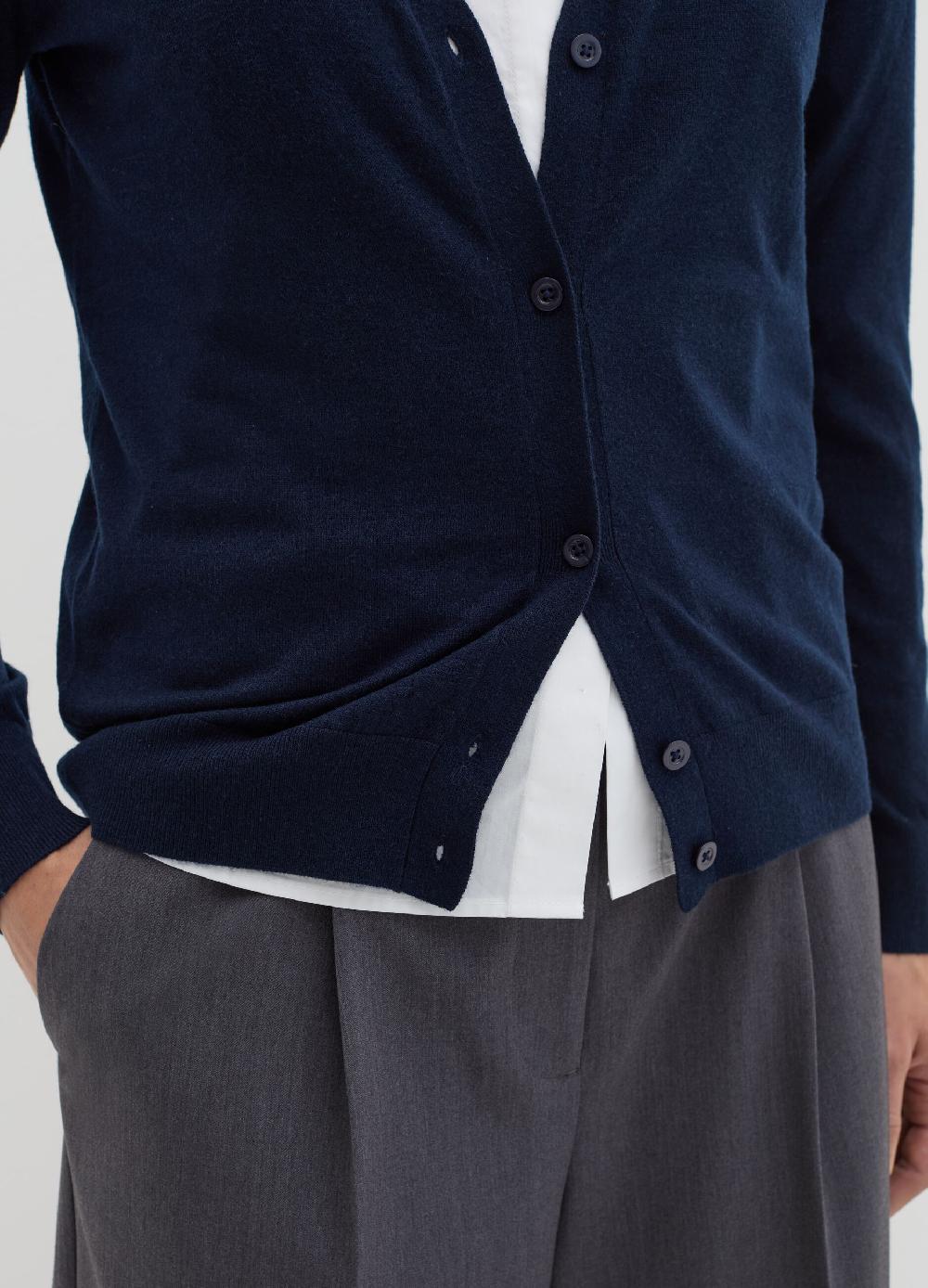 Stefanel Cardigan in lana e seta con scollo a V Ultimo giorno