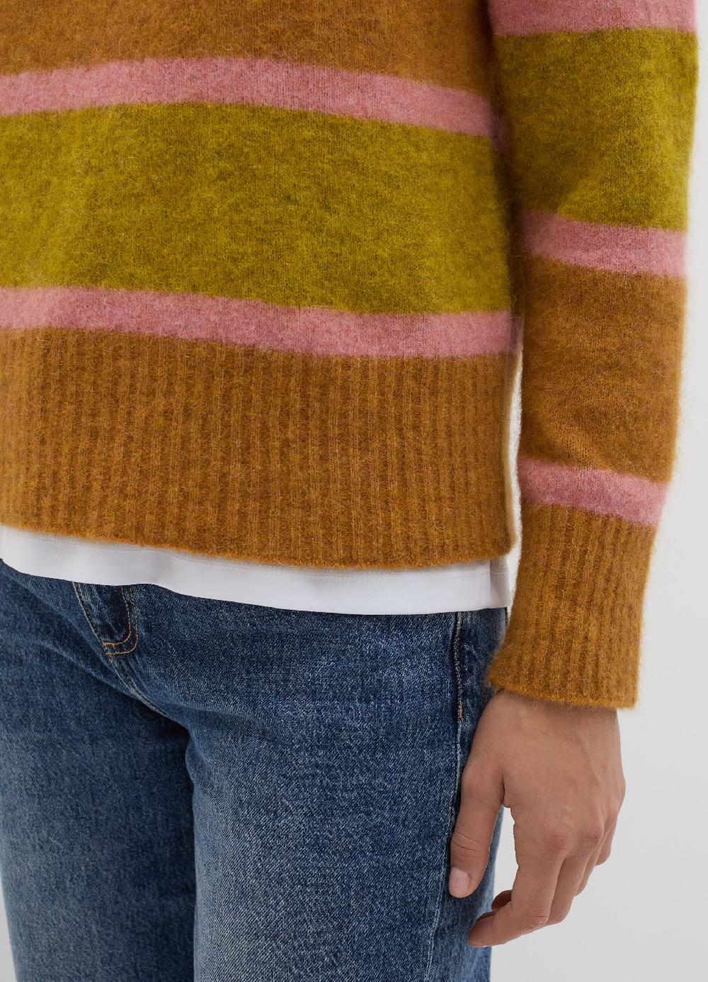 Stefanel Pullover in misto alpaca a righe Fino al 60% di sconto