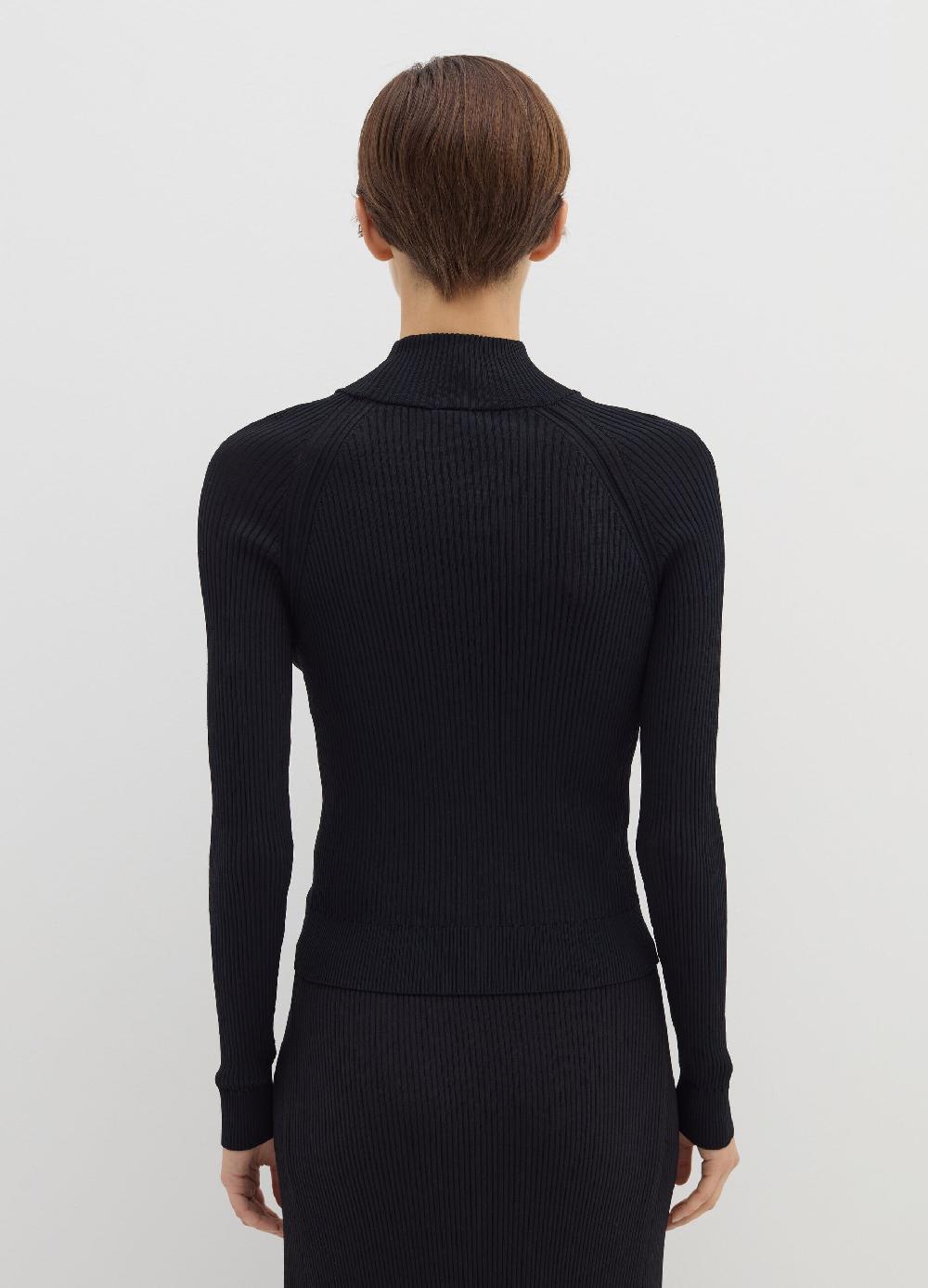 Stefanel Maglia a coste piatte mock neck Fino al 65% di sconto