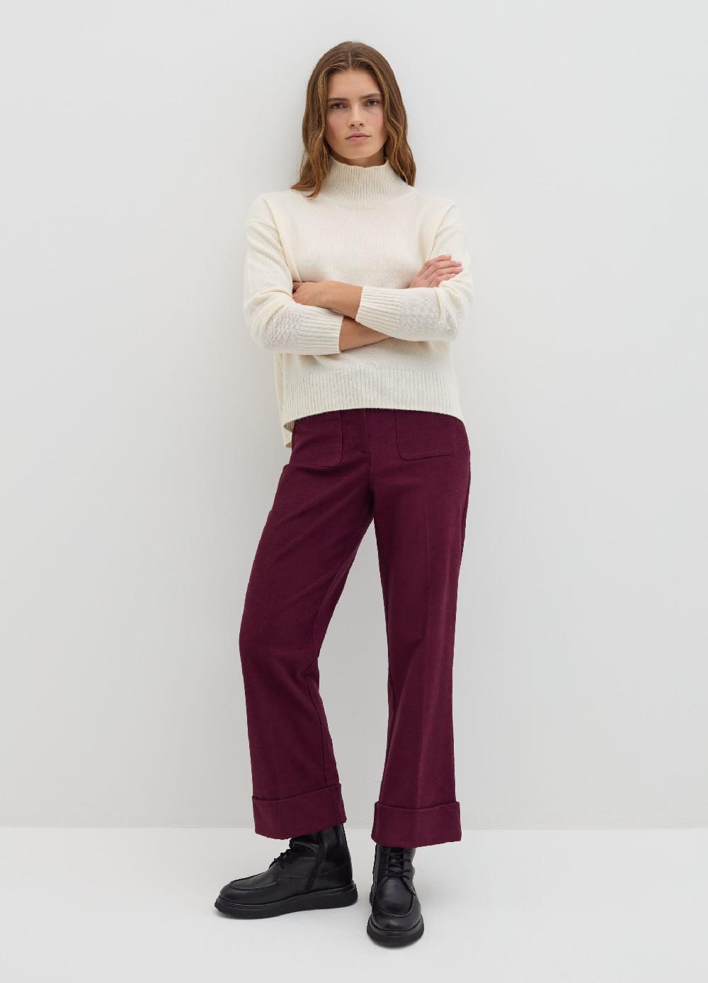 Stefanel Pullover mock neck in lana cardata Offerta speciale della fabbrica