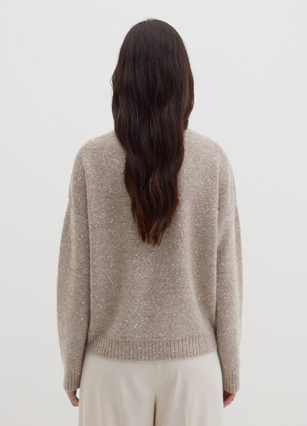 Stefanel Pullover con micro paillettes Sostegno trimestrale