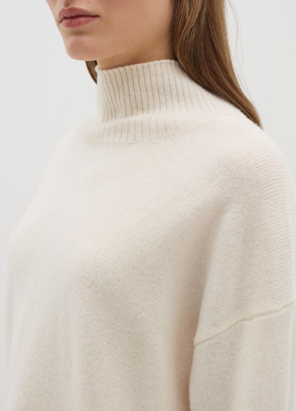 Stefanel Pullover in lana cardata a collo alto Officina