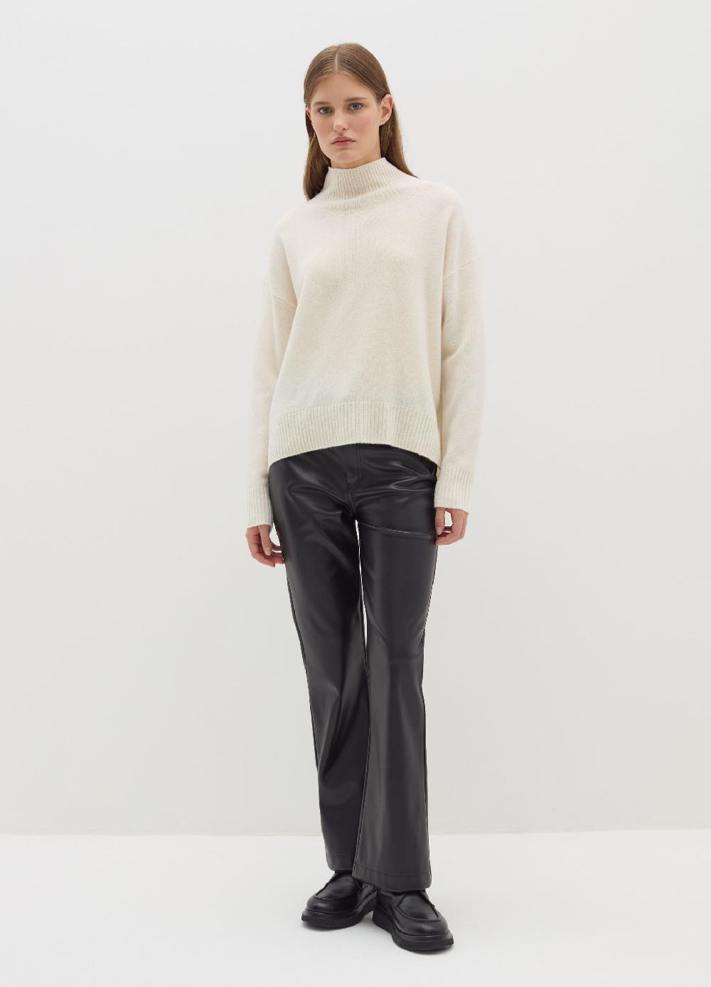 Stefanel Pullover in lana cardata a collo alto Officina