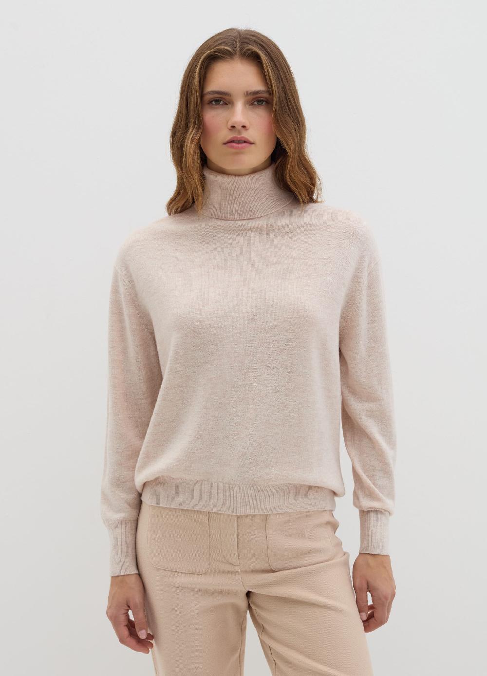Stefanel Pullover in lana cardata a collo alto Duty-free