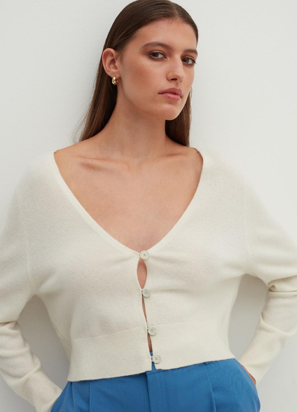 Stefanel Cardigan in cashmere con scollo a V Italia