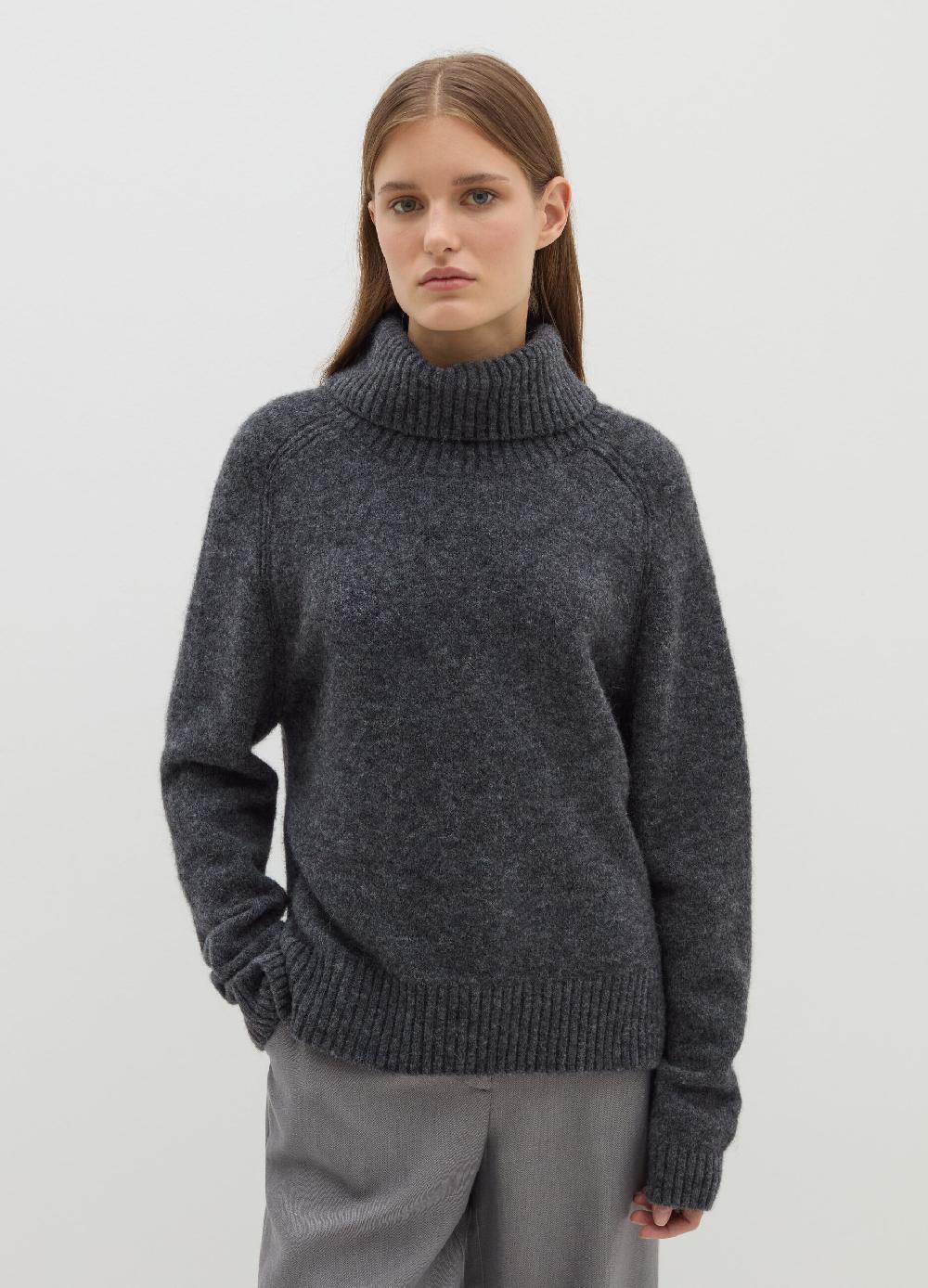 Stefanel Pullover a collo alto in alpaca e lana Vendita