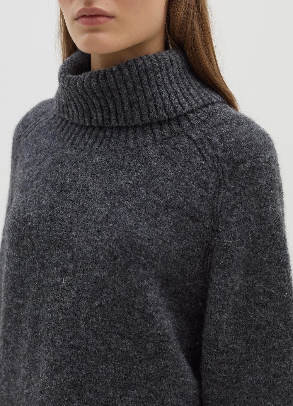 Stefanel Pullover a collo alto in alpaca e lana Vendita