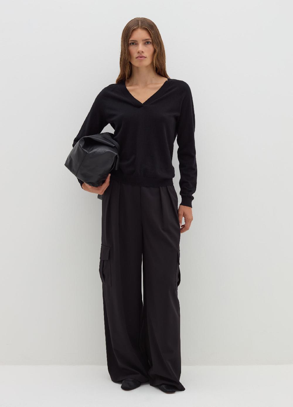 Stefanel Pantalone cargo in poly viscosa stretch Spedizione Gratuita