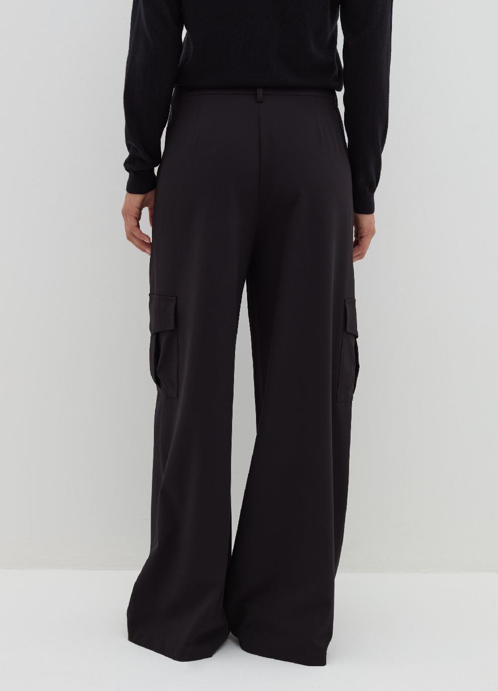 Stefanel Pantalone cargo in poly viscosa stretch Spedizione Gratuita