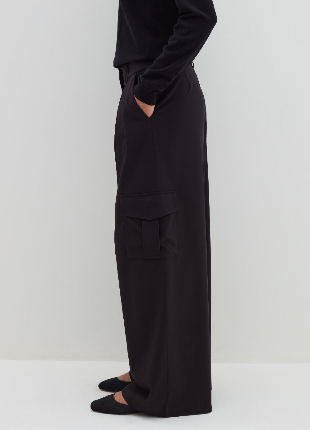 Stefanel Pantalone cargo in poly viscosa stretch Spedizione Gratuita