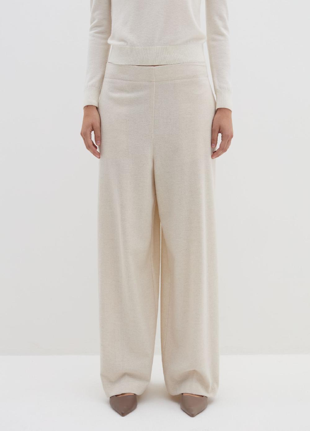 Stefanel Pantalone a gamba larga in misto lana Soddisfazione Garantita