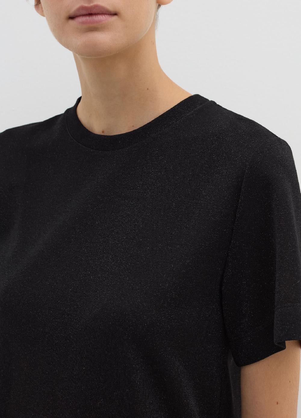 Stefanel T-shirt in lurex con spacchetti Qualità Garantita
