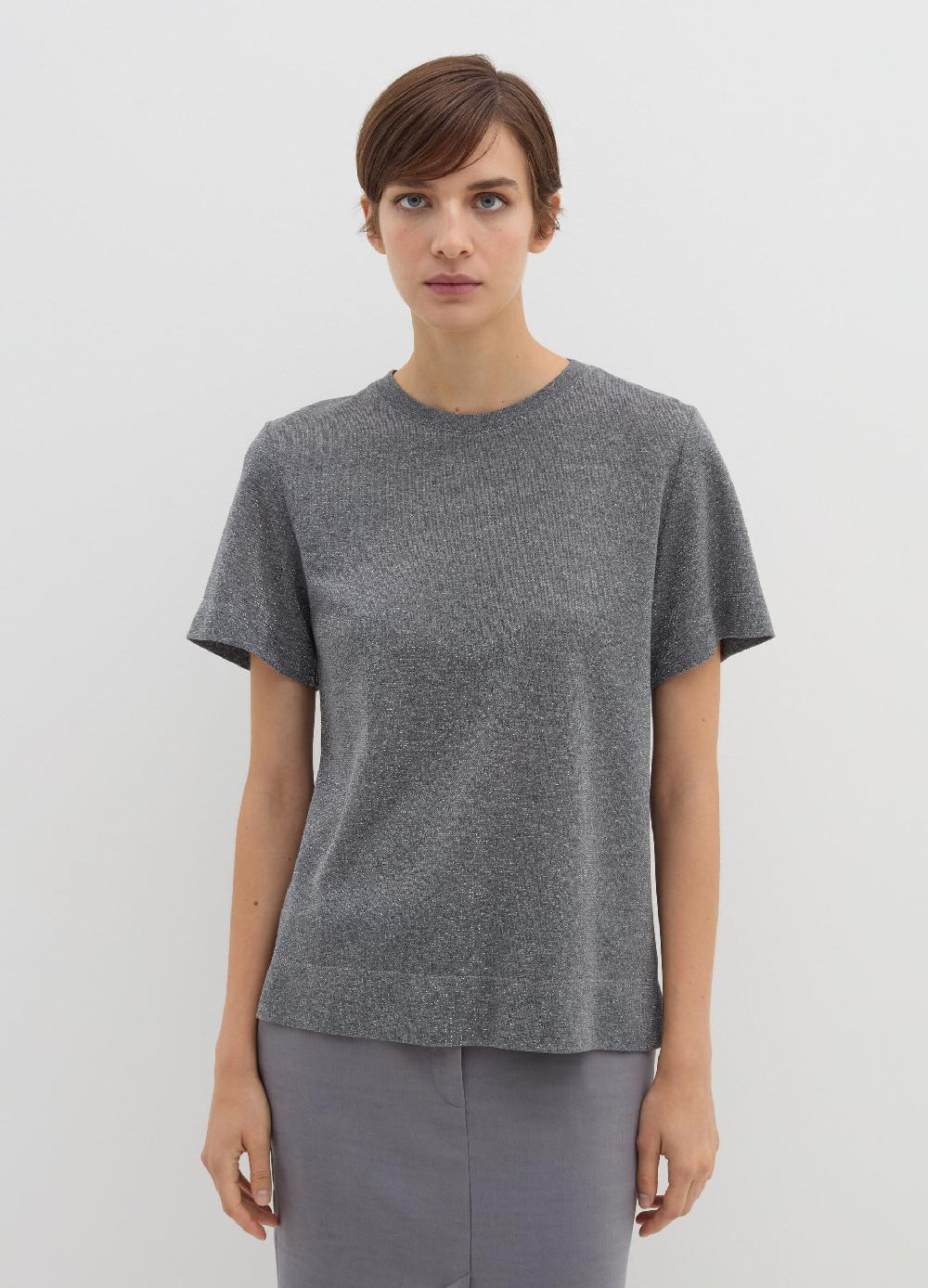 Stefanel T-shirt in lurex con spacchetti Acquista Ora