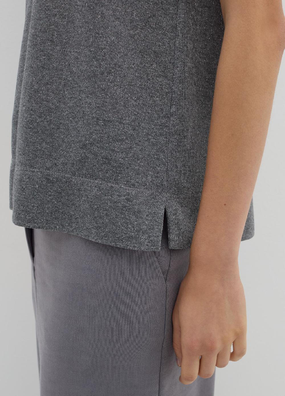 Stefanel T-shirt in lurex con spacchetti Acquista Ora