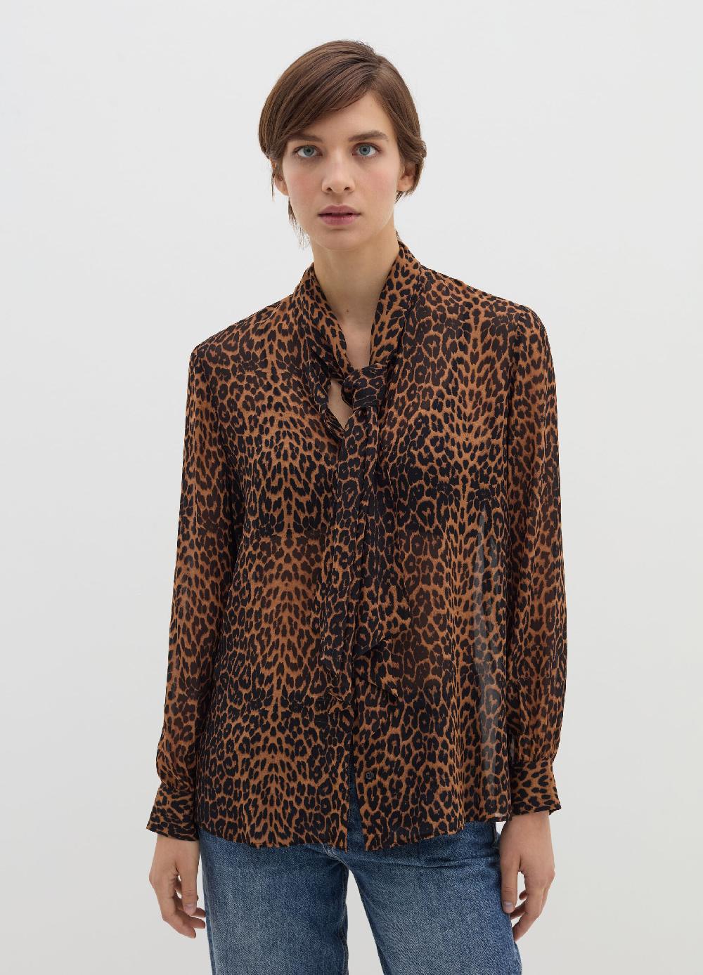 Stefanel Blusa in georgette con foulard Convenienza