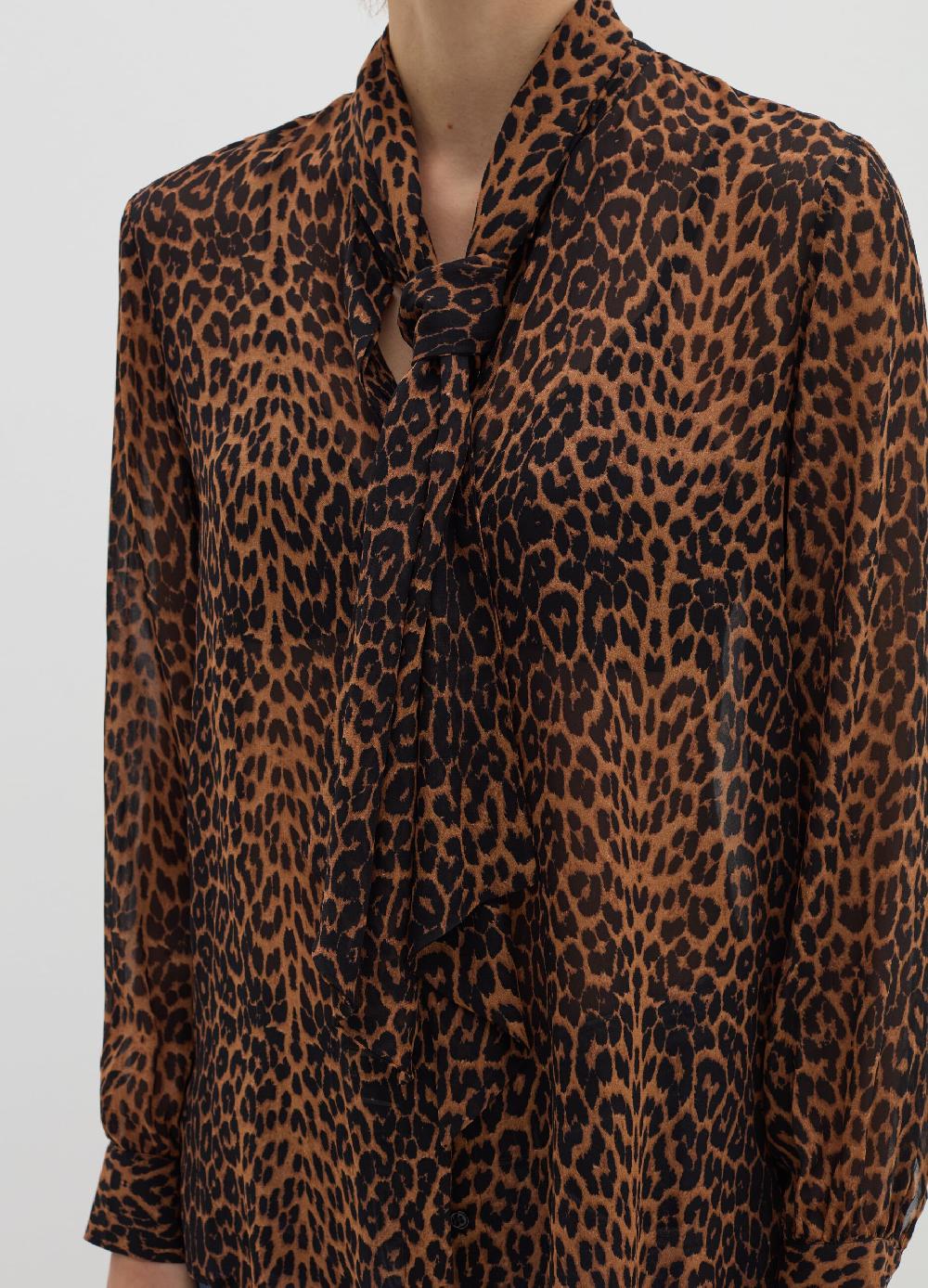 Stefanel Blusa in georgette con foulard Convenienza