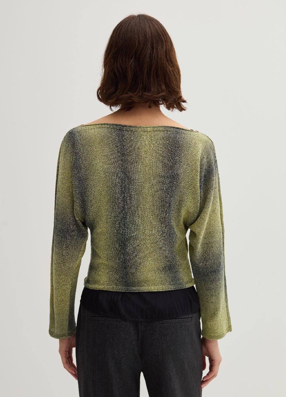 Stefanel Maglia space dyed con scollo a barca Offerta