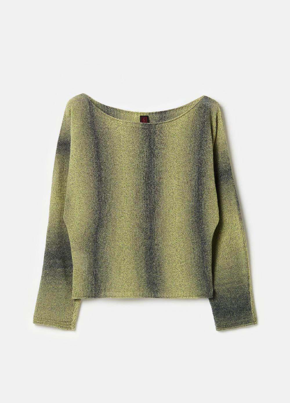 Stefanel Maglia space dyed con scollo a barca Offerta
