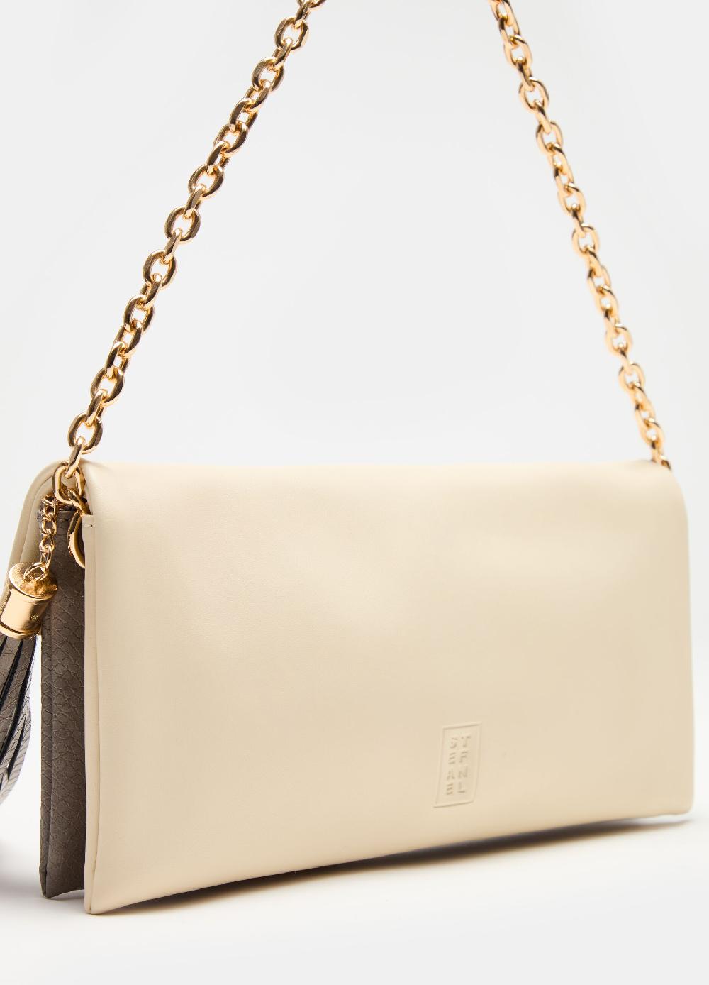 Stefanel Pochette rettangolare bicolore Saldi