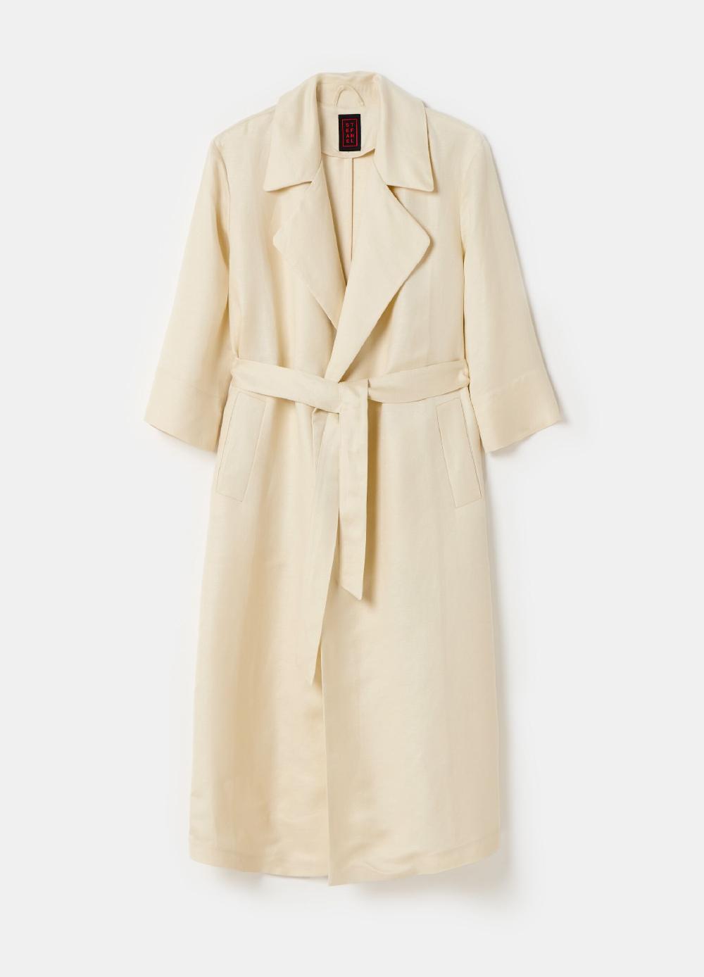 Stefanel Trench lungo con cintura Offerte