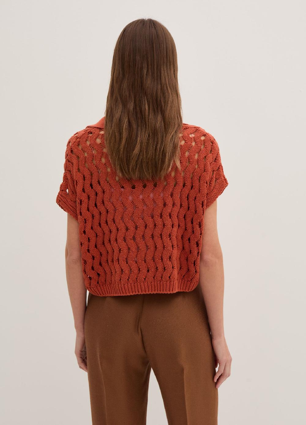 Stefanel Maglia in cordonetto con scollo a polo I Più Venduti