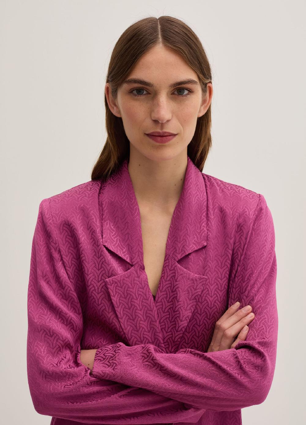 Stefanel Blazer aperto in viscosa jacquard Nuova