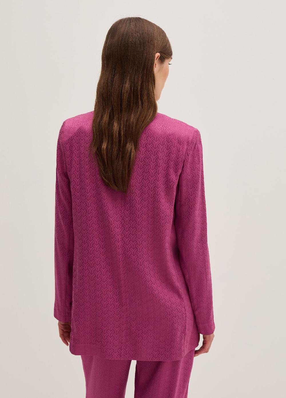 Stefanel Blazer aperto in viscosa jacquard Nuova