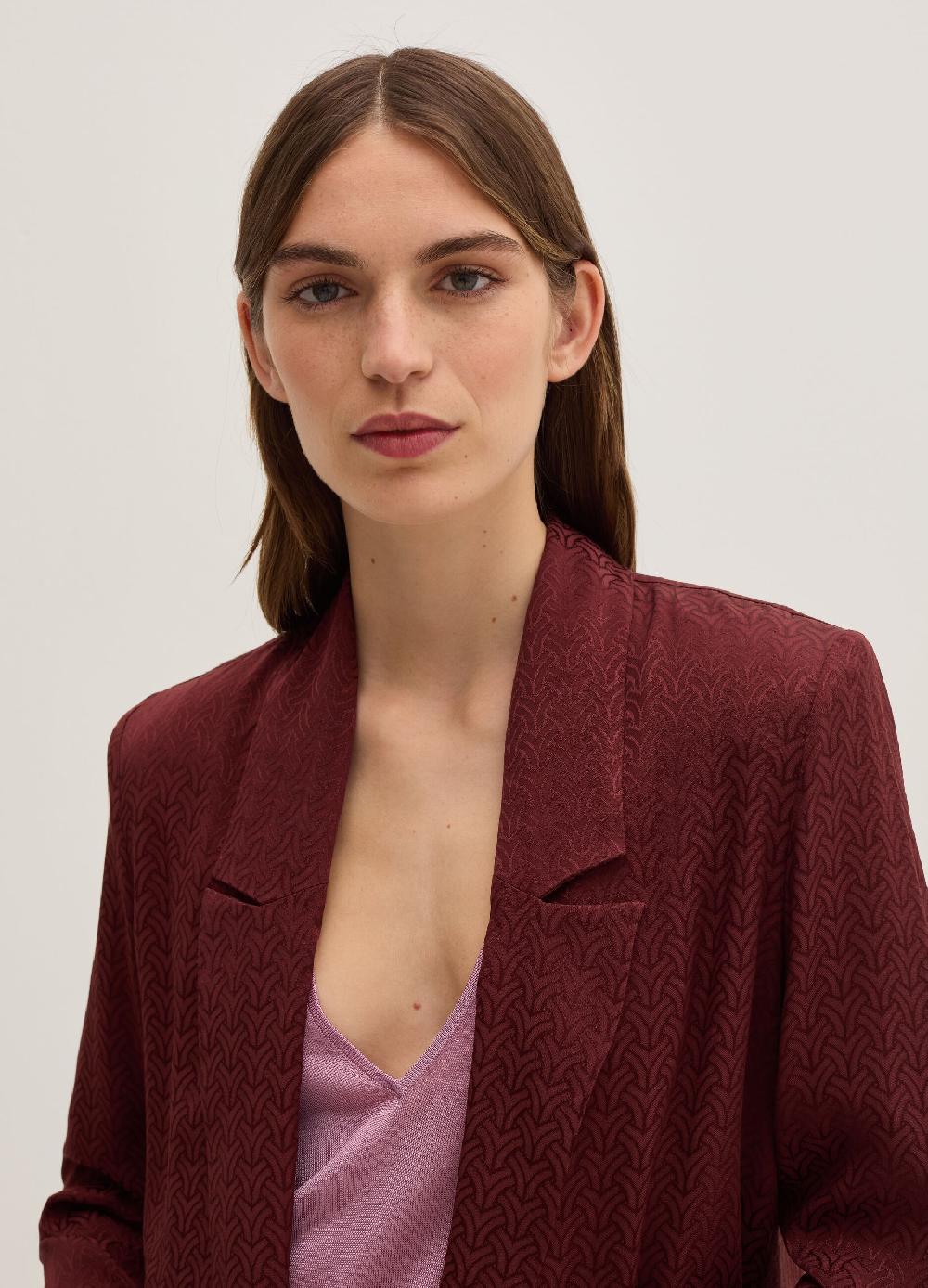 Stefanel Blazer aperto in viscosa jacquard Spedizione gratuita