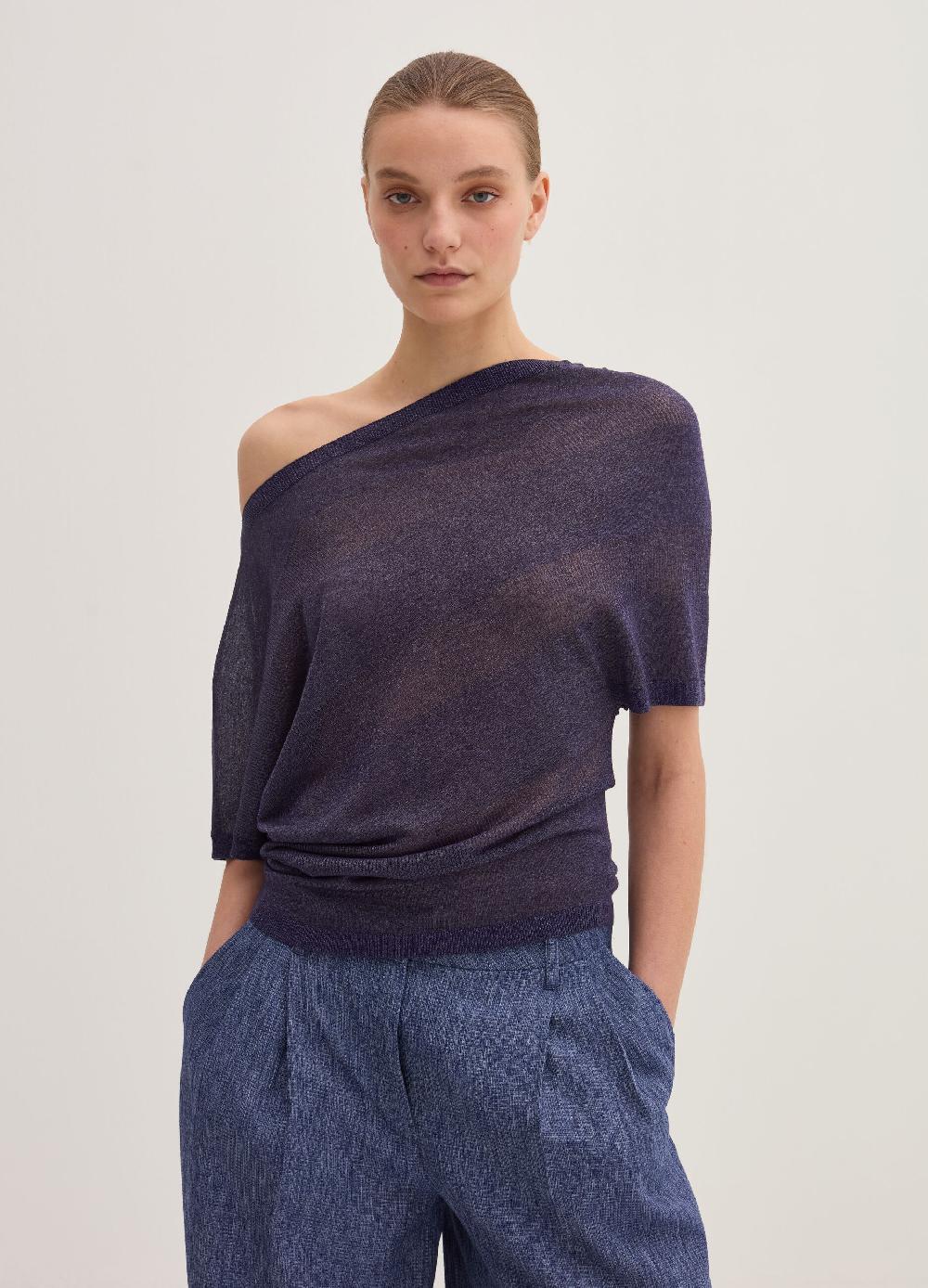 Stefanel Maglia a costine in lurex Negozio online di fabbrica