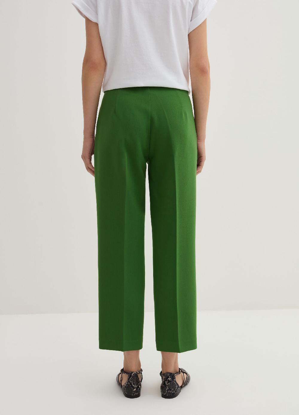 Stefanel Pantalone a sigaretta crop in crêpe doppia Grande vendita