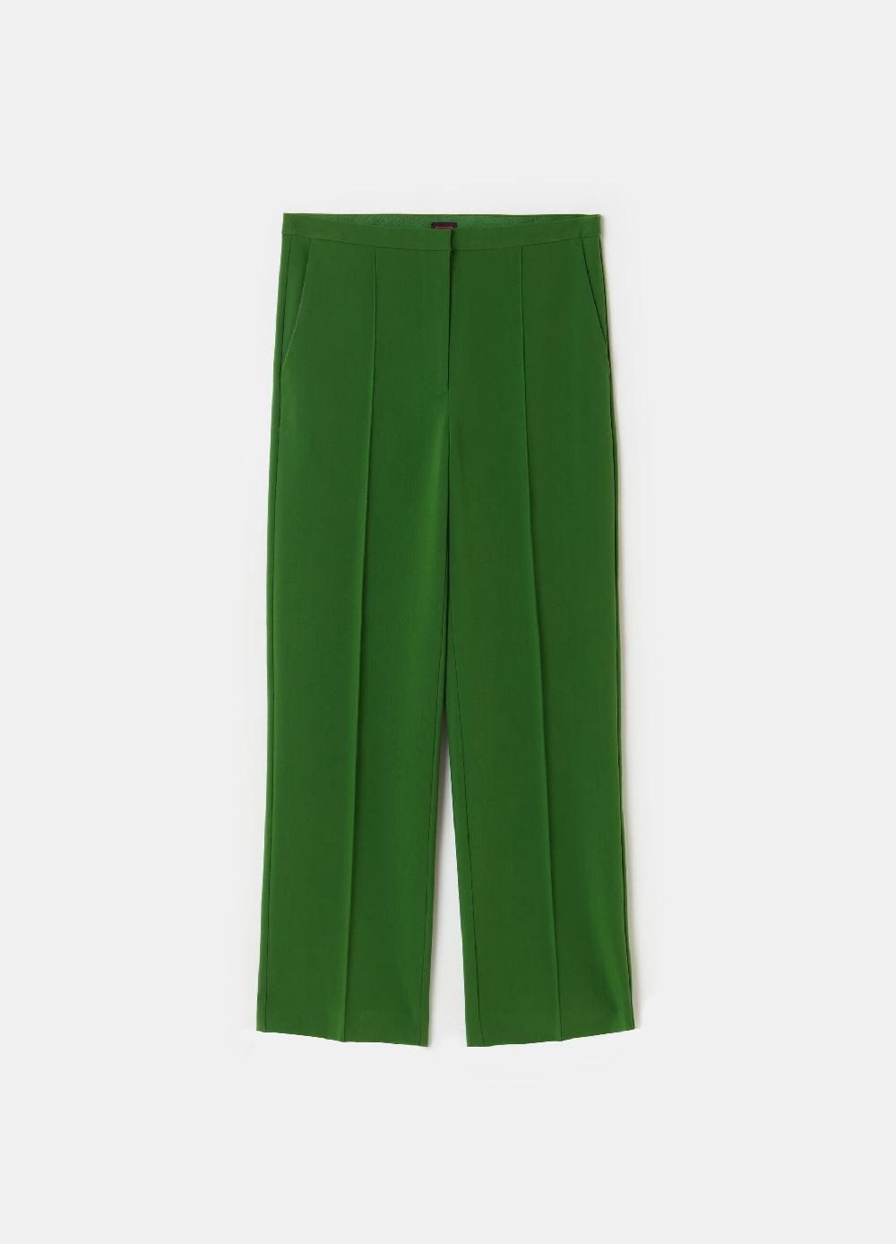 Stefanel Pantalone a sigaretta crop in crêpe doppia Grande vendita
