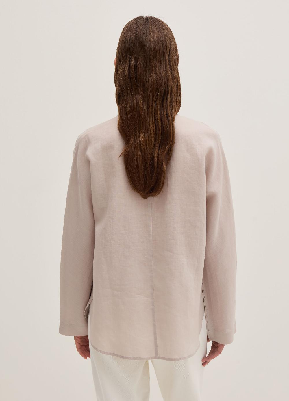 Stefanel Camicia in ramie tinta unita Flash Sale
