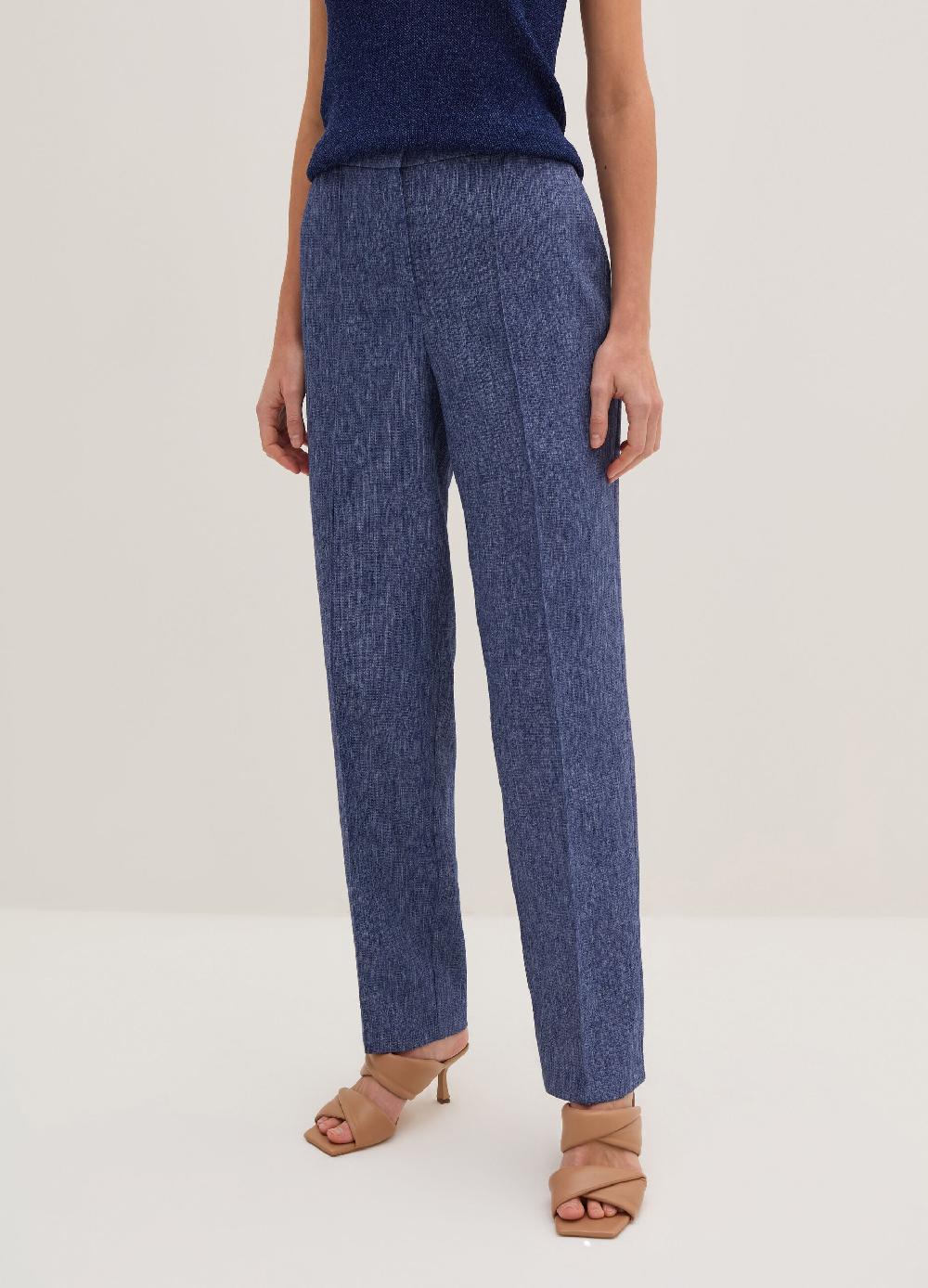 Stefanel Pantalone carrot fit con trama natte Shopping online