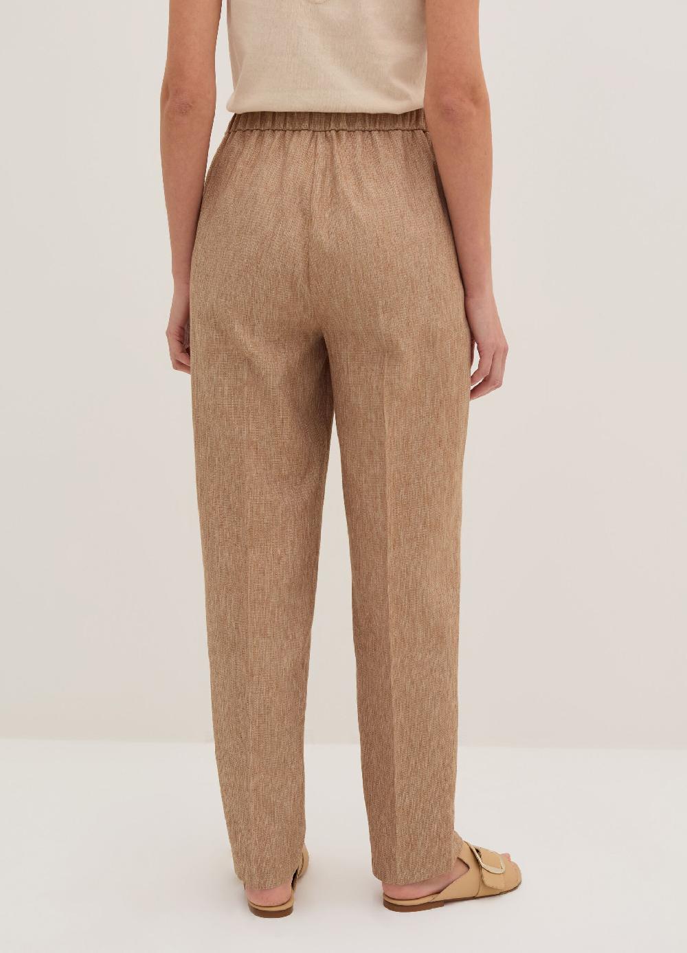 Stefanel Pantalone carrot fit con trama natte Black Friday
