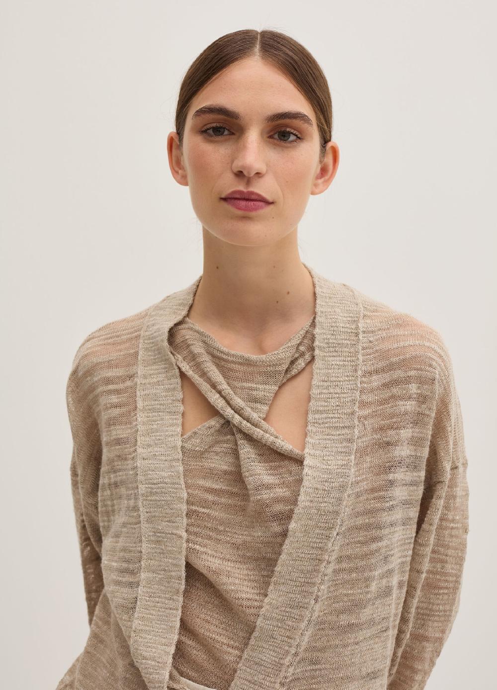 Stefanel Cardigan oversize in shantung Cyber Monday