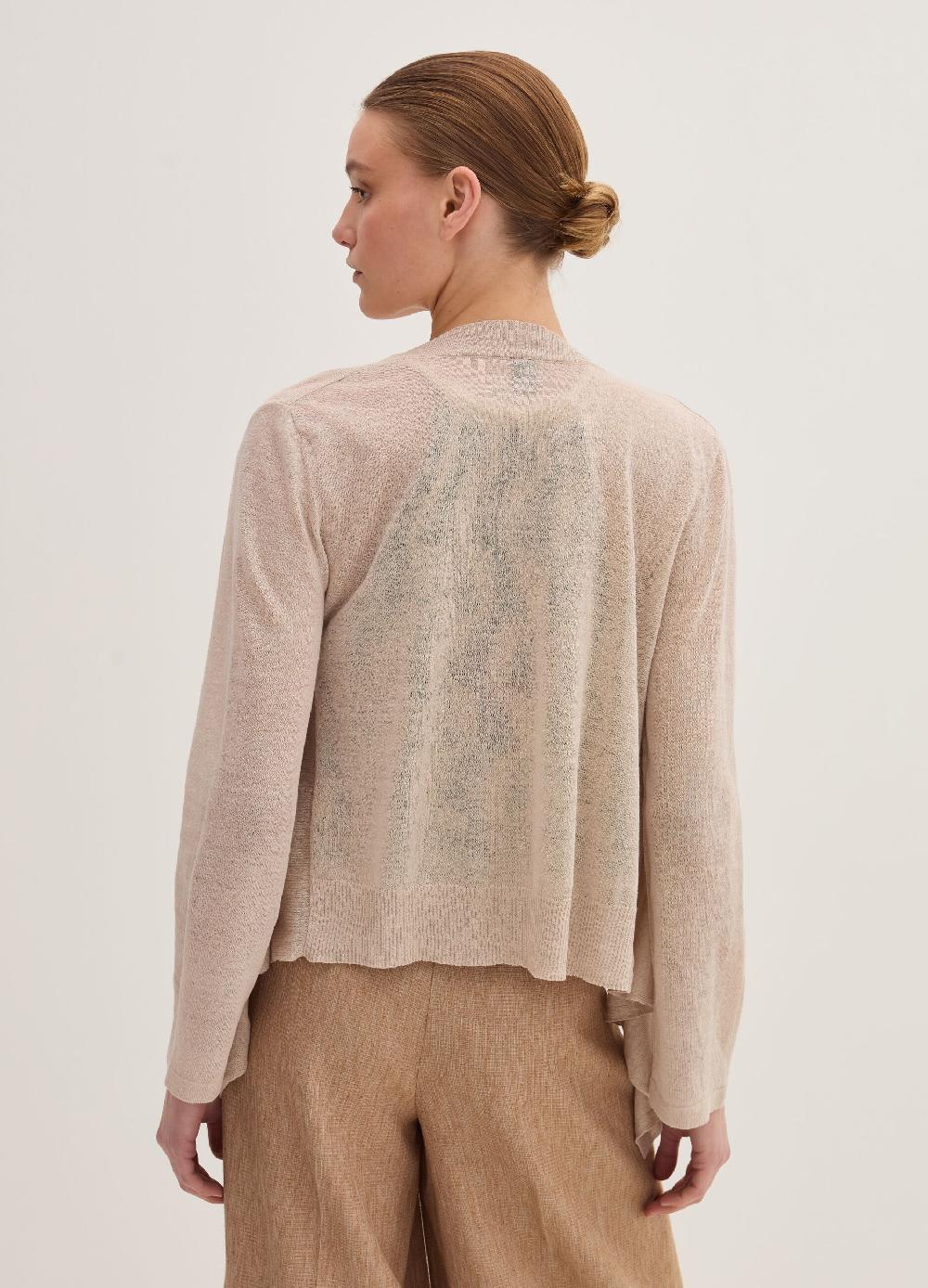 Stefanel Cardigan aperto in misto lino Offerta natalizia
