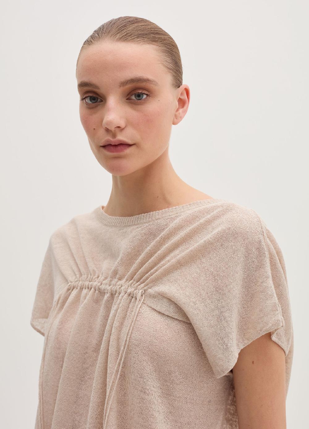 Stefanel Maglia in misto lino con coulisse Offerta Pasqua