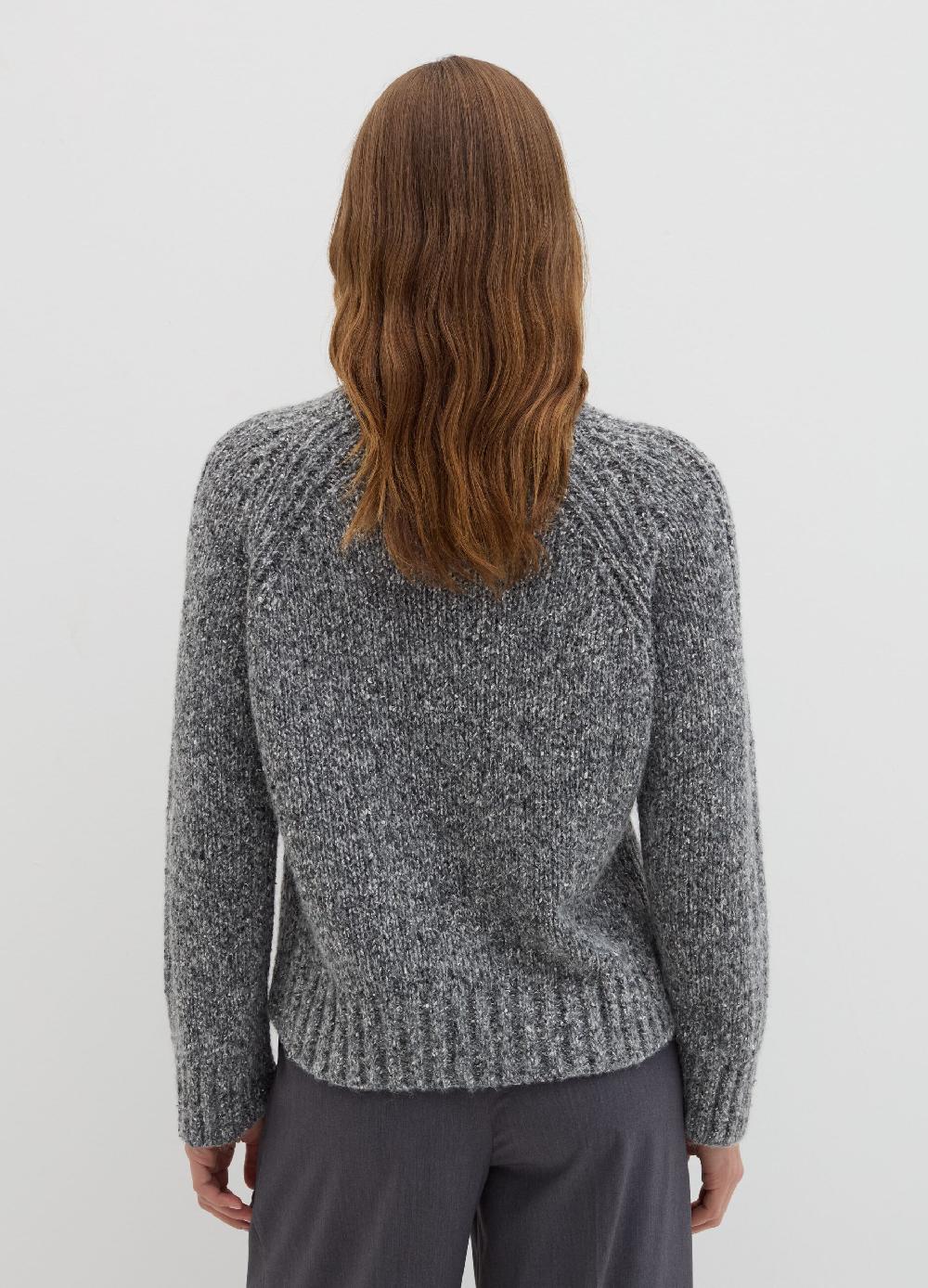 Stefanel Pullover in filato bottonato di misto seta Offerta Giorno del Papà