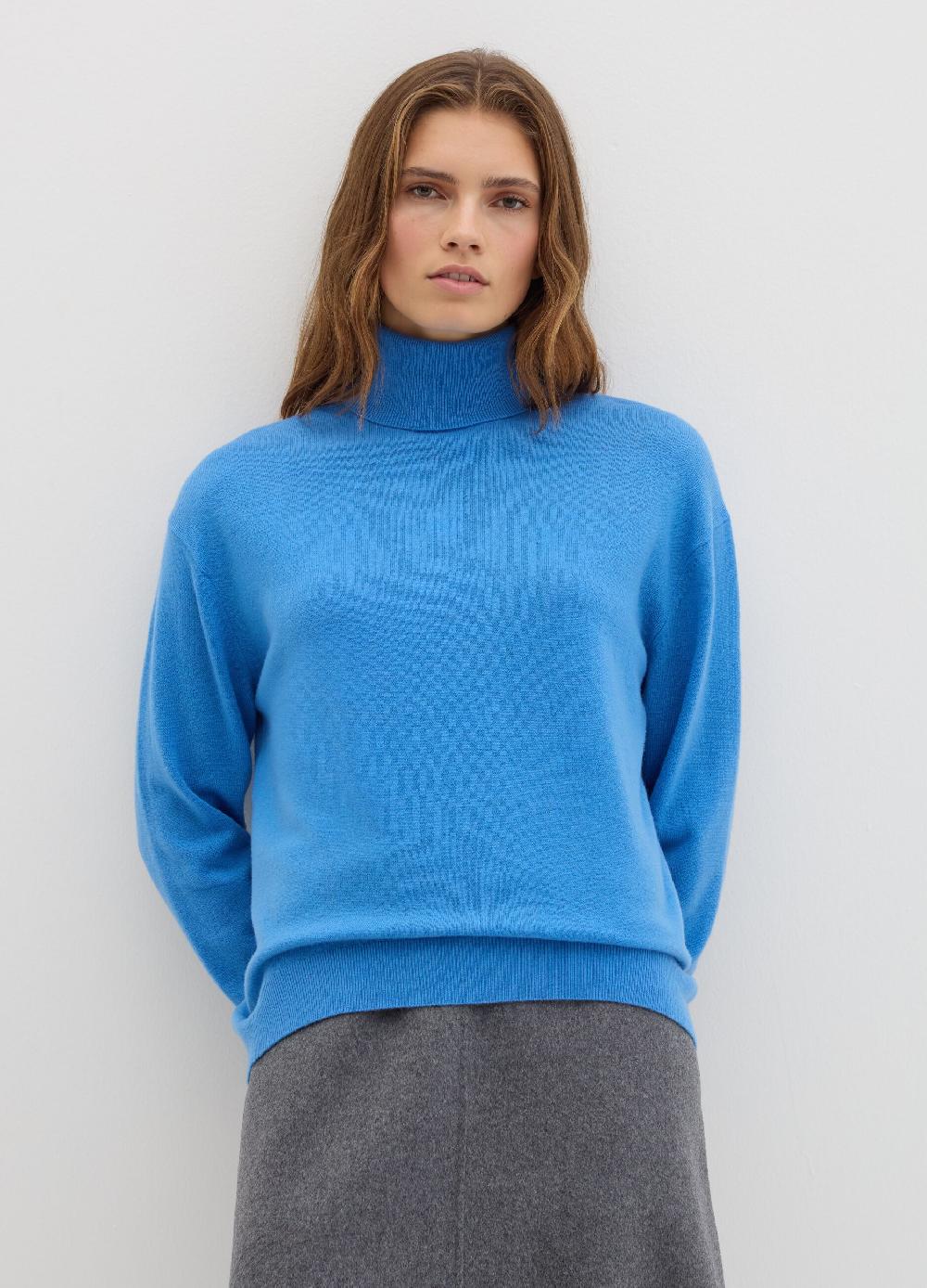 Stefanel Pullover in lana cardata a collo alto Offerta San Valentino