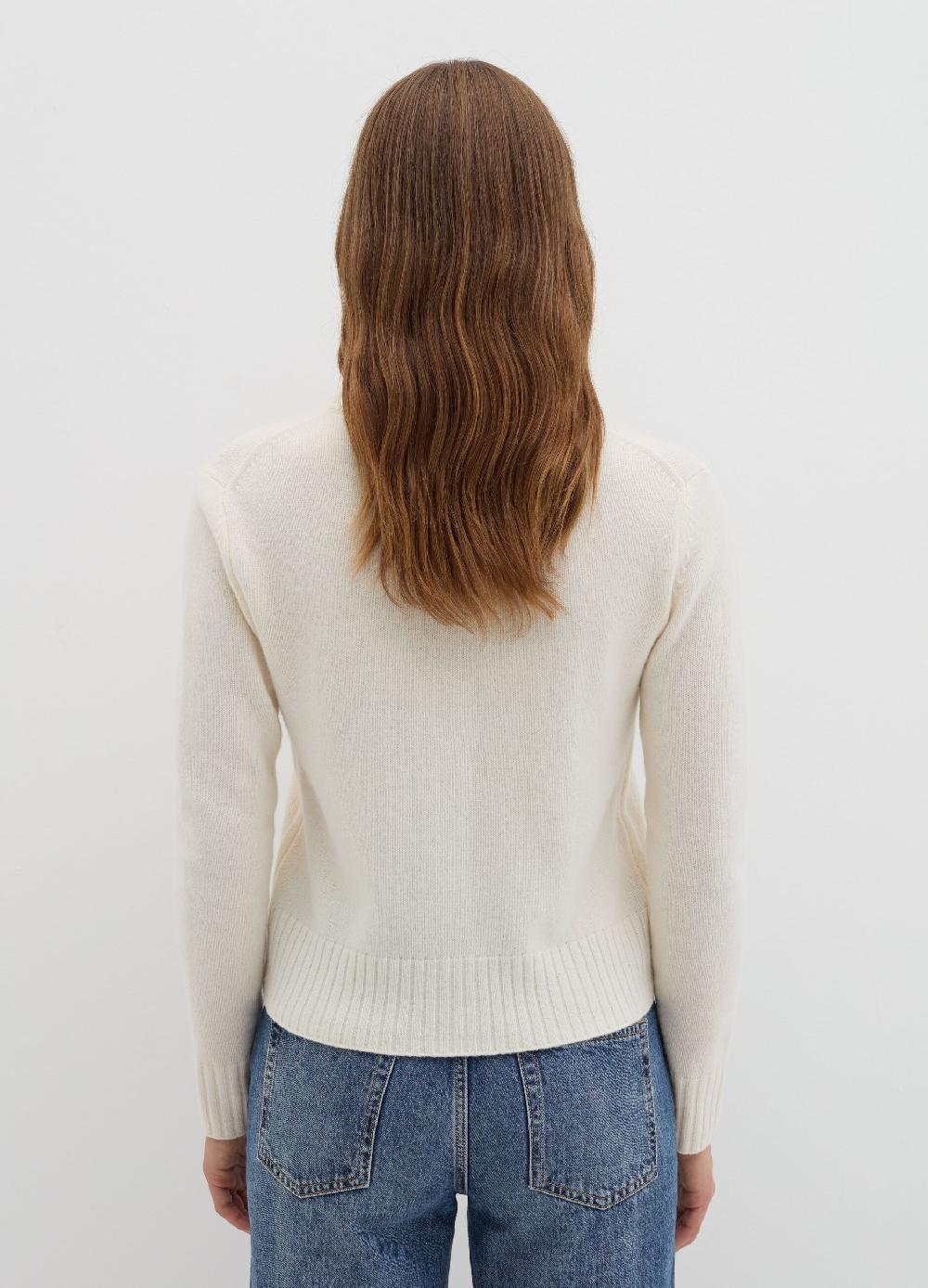 Stefanel Cardigan girocollo in lana cardata Vendita calda