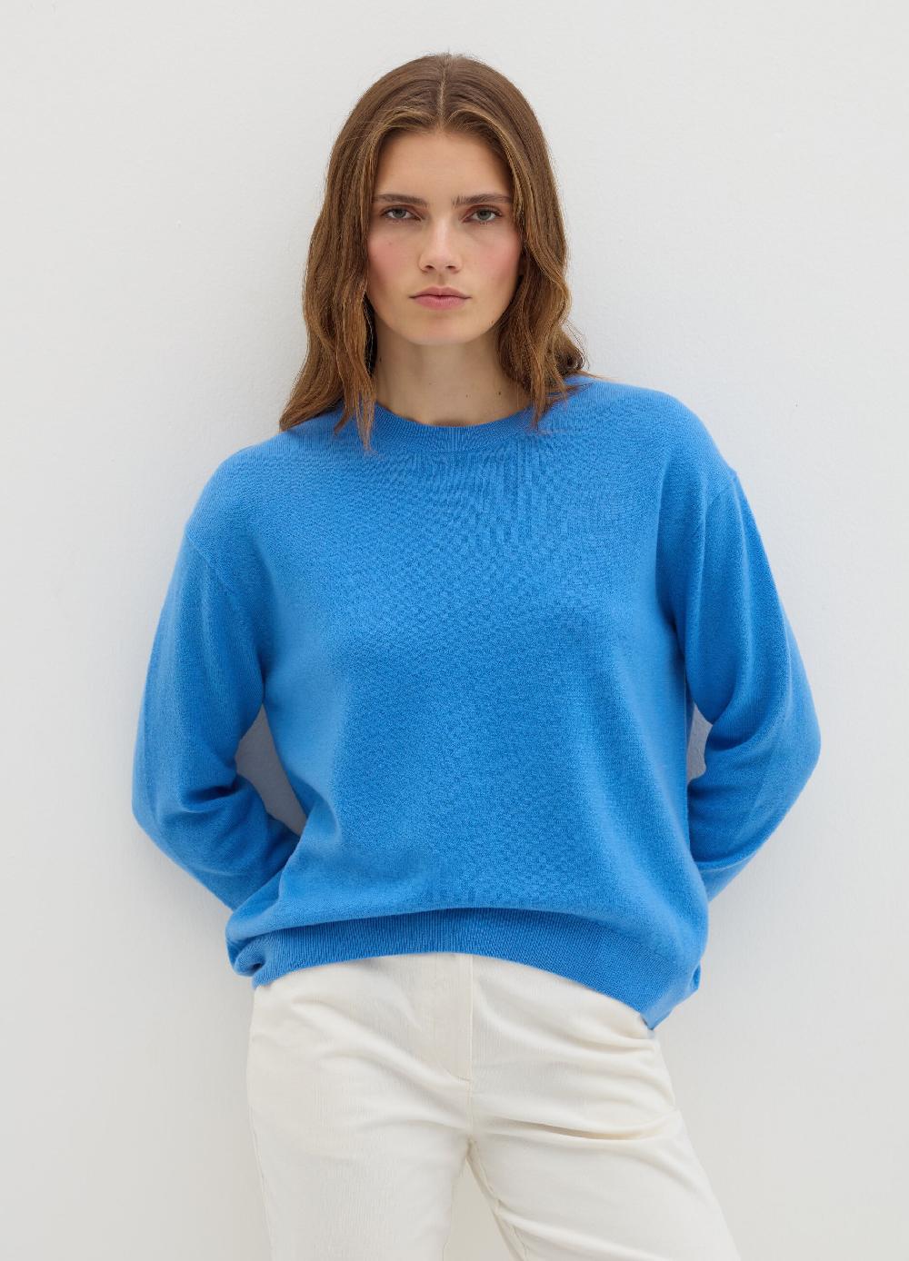 Stefanel Pullover girocollo in lana cardata Offerta migliore