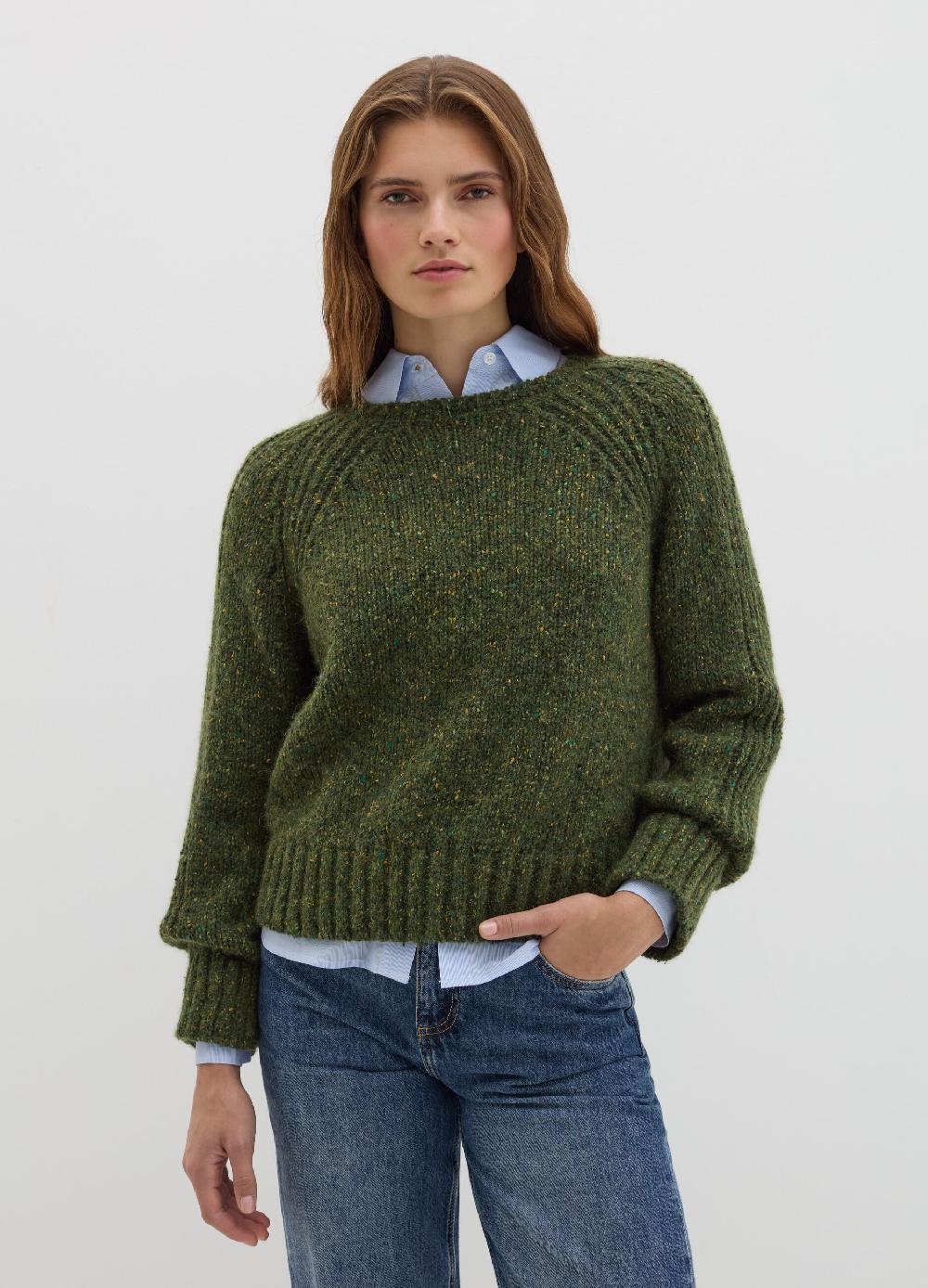 Stefanel Pullover in filato bottonato di misto seta Offerta temporanea