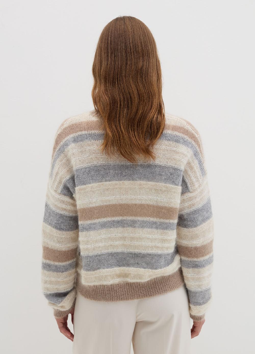 Stefanel Maglia rigata con micro paillettes Nuovi prodotti