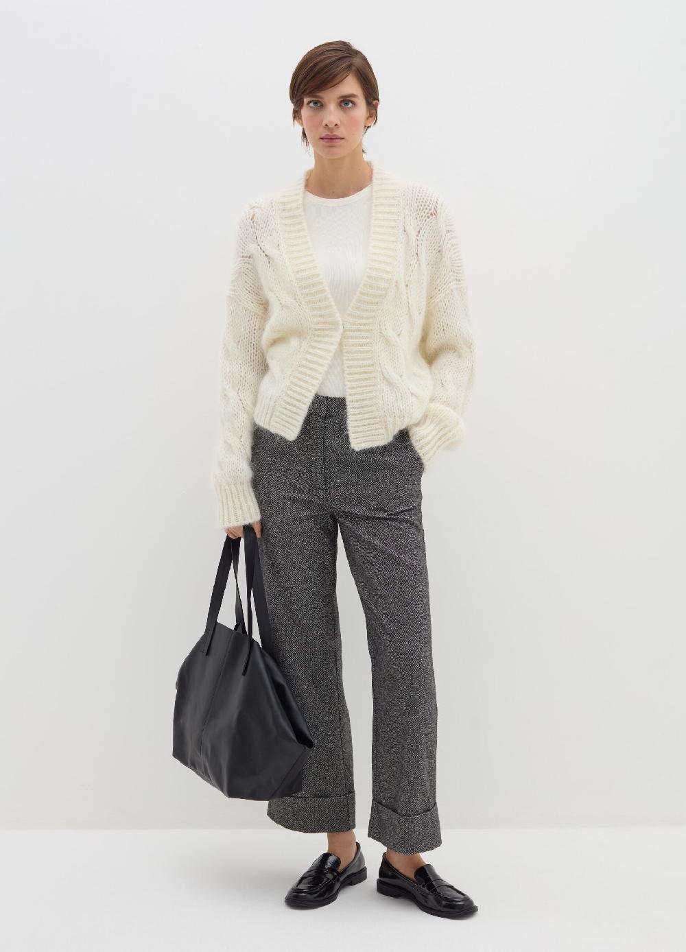 Stefanel Pantalone a gamba larga in tweed Comprane uno, ottenene uno gratis