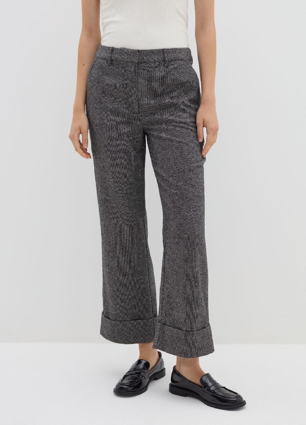 Stefanel Pantalone a gamba larga in tweed Comprane uno, ottenene uno gratis