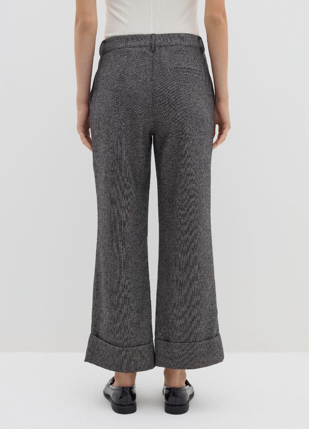 Stefanel Pantalone a gamba larga in tweed Comprane uno, ottenene uno gratis