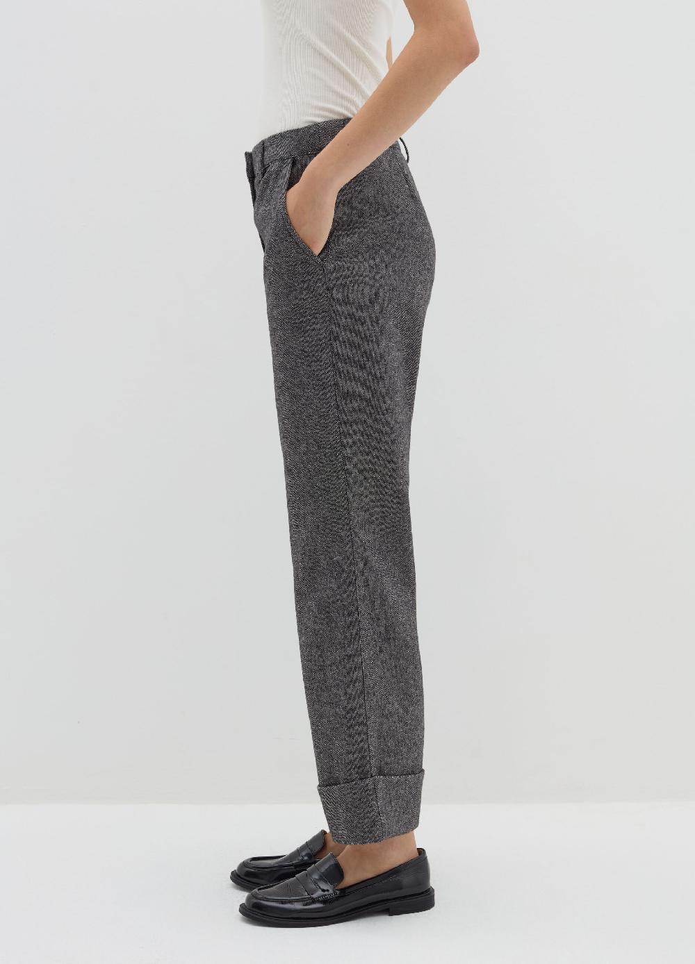 Stefanel Pantalone a gamba larga in tweed Comprane uno, ottenene uno gratis
